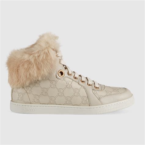 gucci fur high tops
